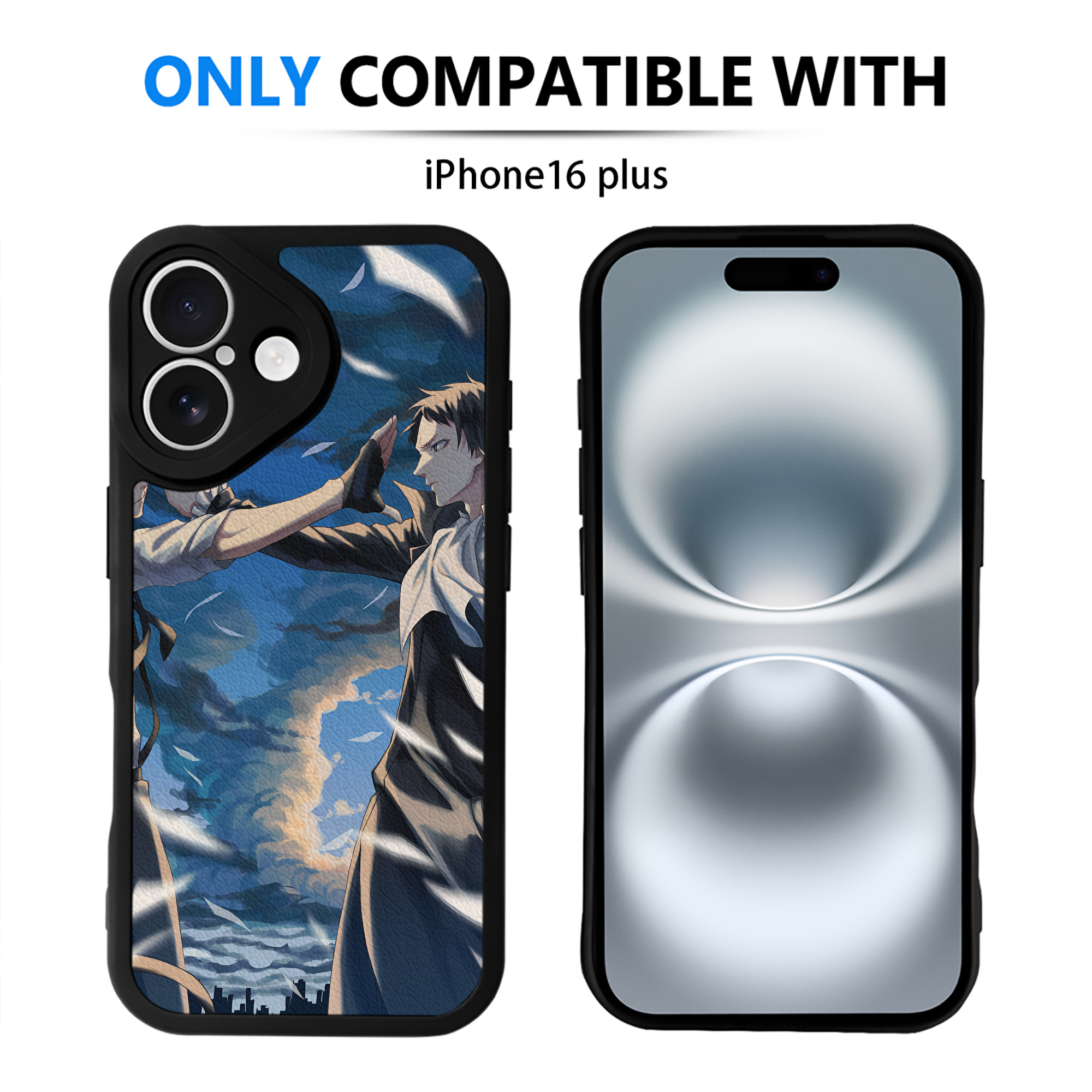 （画像用） 文豪ストレイドッグス Bungo Stray Dogs 【iPhone 16シリーズ対応】シリコンスマホケース（レザー調） 材質：シリコン